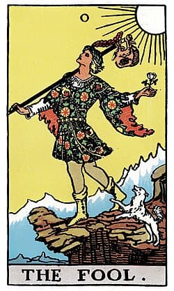 Le Mat, carte du tarot Rider-Waite-Smith