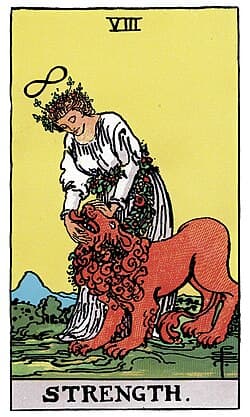 La Force, carte du tarot Rider-Waite-Smith