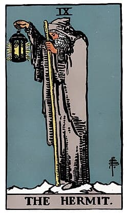 L'Ermite, carte du tarot Rider-Waite-Smith