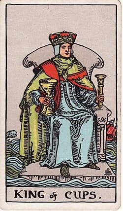 Roi de Coupes, carte du tarot Rider-Waite-Smith